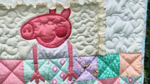 Baby quilt „Peppa Pig”